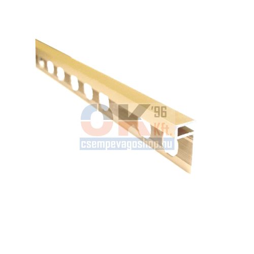 EMAC négyzet profil élvédő fényes arany 10mm / 250cm (NL3XSAL10OB)