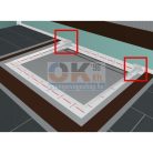 OPT Aquaseal Blau 3D préselt sarok BAL 20 mm (OPT330100020)