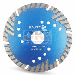   Bautool gyémánttárcsa turbo szegmens 115x22,2 mm (brqcp014115)