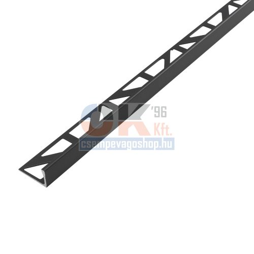 Dural L profil matt fekete élvédő 6mm / 250cm (durdsacm611)