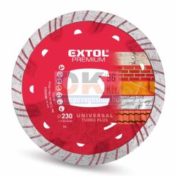   Extol Premium gyémánt vágótárcsa TURBO Plus 230×22,2mm (e8803035)