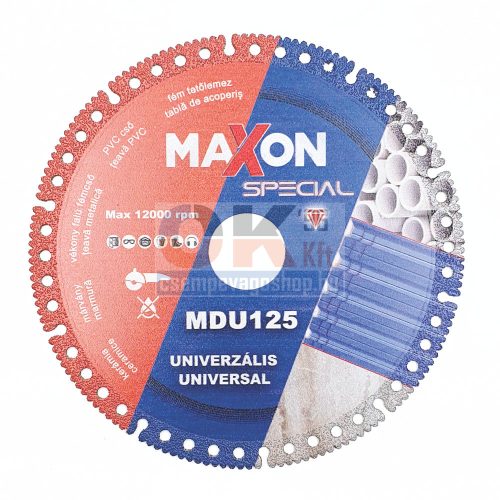 Diatech MAXON univerzális vágótárcsa 125x22,2 mm (mdu125)