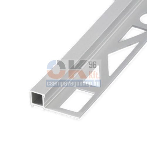 Proquadrat QAS 1001 négyzet profil matt ezüst élvédő 10mm / 250cm (proqas1001)