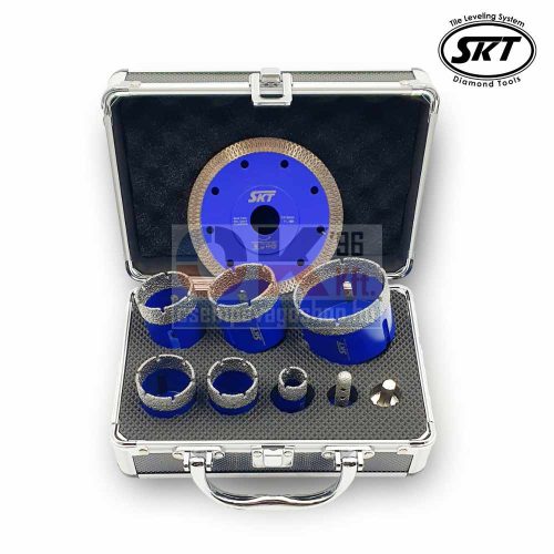 SKT PRO 256 gyémánt lyukfúró készlet 20-35-40-43-50-68 mm +koffer (skt256008c)