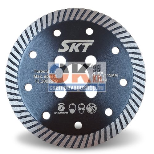 SKT 519 turbo gyémánttárcsa 115x22,2mm (skt519115cs)