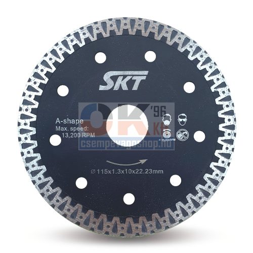 SKT PROFI vékony gyémánttárcsa száraz vágáshoz   115×22,2×1,3×10mm (skt526115)