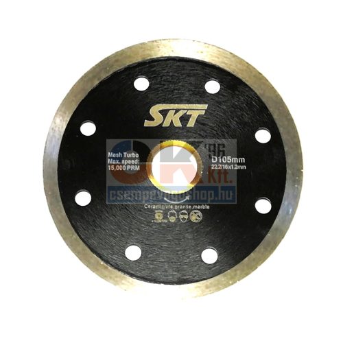 SKT 537 gyémánttárcsa száraz-vizes vágáshoz 200×22,2/25,4mm (skt537200)